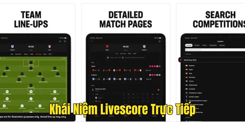 Khái niệm về Livescore trực tiếp cho người mới
